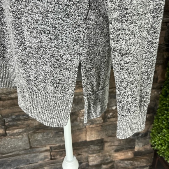 Gray V-Neck Women's Sweater - Picture 6 of 10